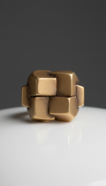Oversized 18k Gold Geometric Ring